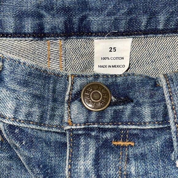 J. Crew whiskered denim cutoff shorts 25 - Picture 2 of 7